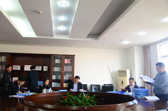 3.专家组检查我校辅导员建设工作材料.JPG